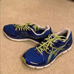 Asics Gel-Neo 33 Blue Green Running Shoes.